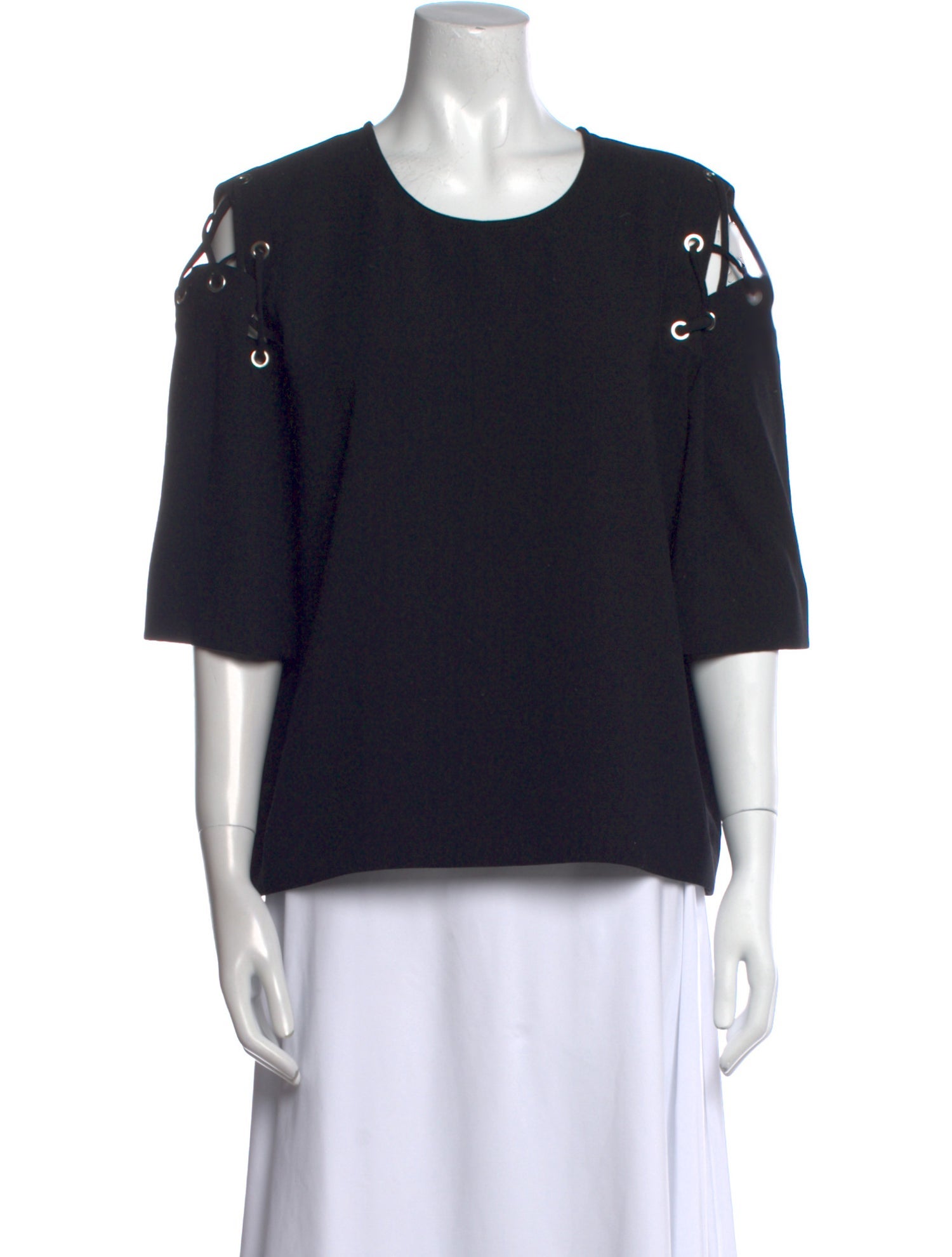 Iro Crew Neck Three-Quarter Sleeve Top