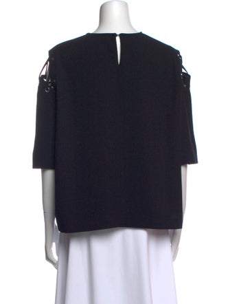 Iro Crew Neck Three-Quarter Sleeve Top