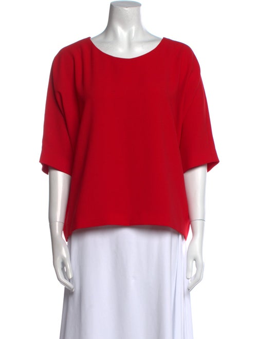 Iro Scoop Neck Three-Quarter Sleeve Top