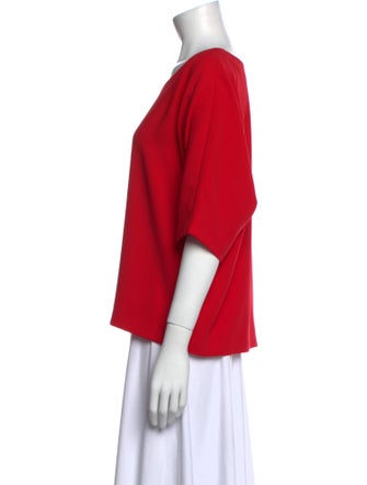 Iro Scoop Neck Three-Quarter Sleeve Top