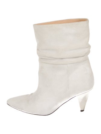 Iro Suede Leather Trim Embellishment Boots