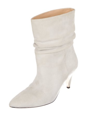 Iro Suede Leather Trim Embellishment Boots