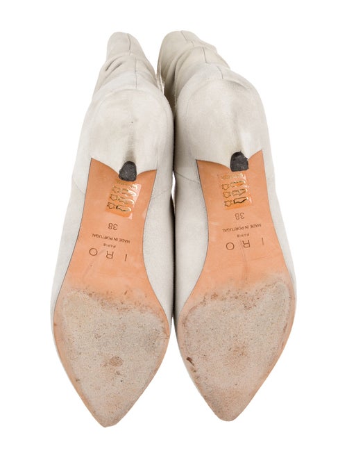 Iro Suede Leather Trim Embellishment Boots