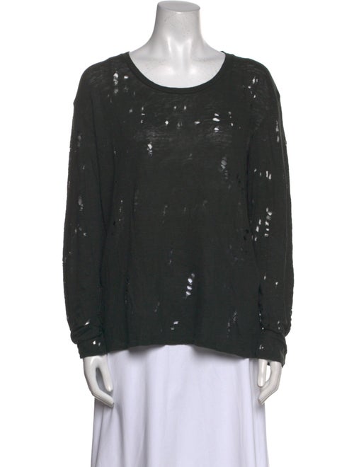 Iro Linen Scoop Neck Top