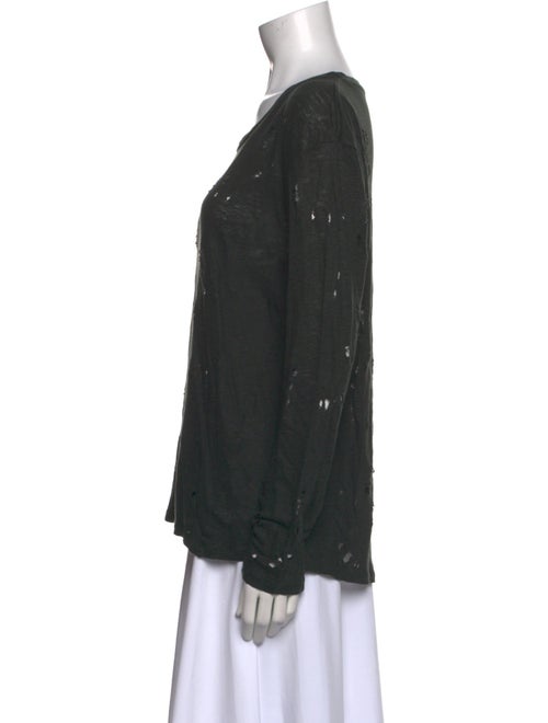 Iro Linen Scoop Neck Top