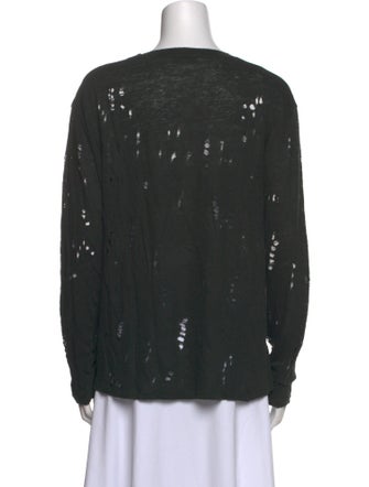 Iro Linen Scoop Neck Top