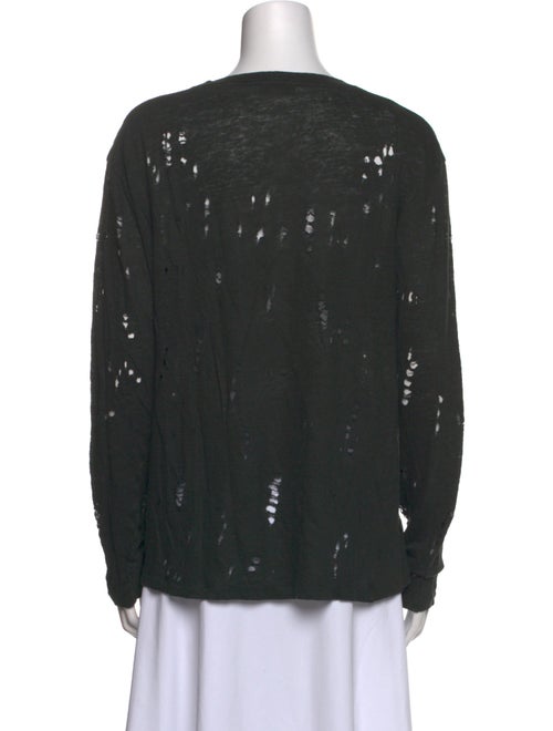 Iro Linen Scoop Neck Top