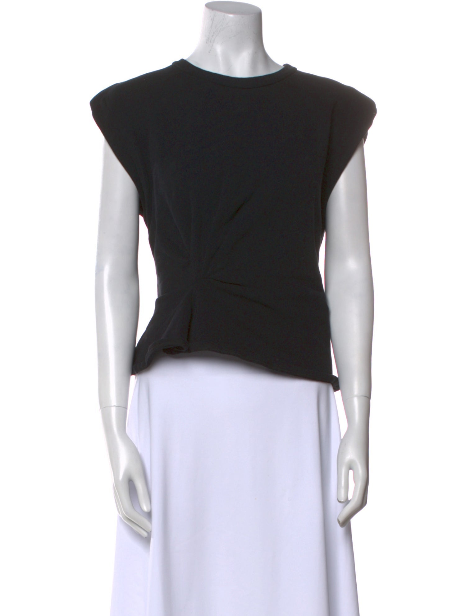 Iro Scoop Neck Short Sleeve Crop Top