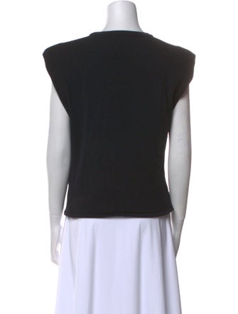 Iro Scoop Neck Short Sleeve Crop Top