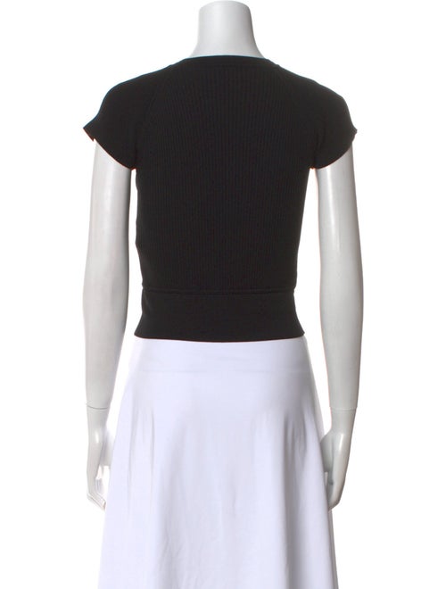 Iro Crew Neck Short Sleeve Crop Top