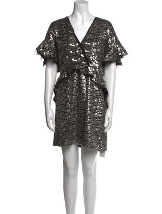 Iro V-Neck Mini Dress