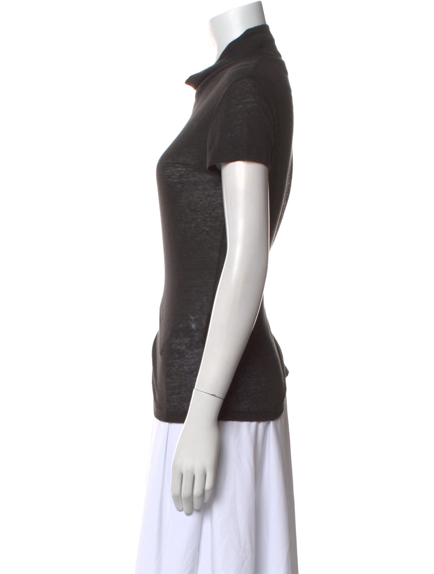 Iro Linen Cowl Neck T-Shirt