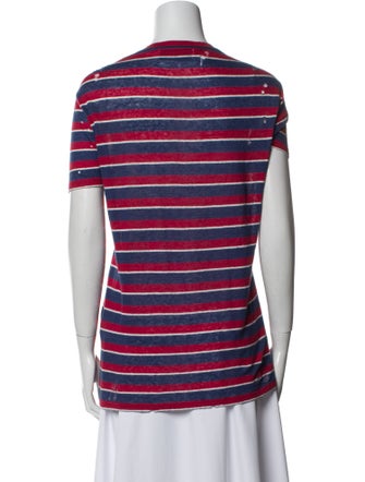 Iro Linen Striped T-Shirt