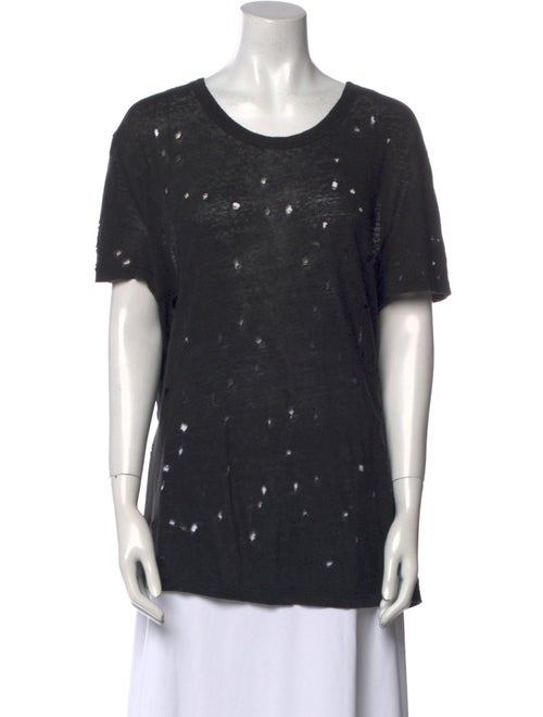 Iro Linen Scoop Neck T-Shirt