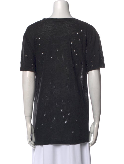 Iro Linen Scoop Neck T-Shirt