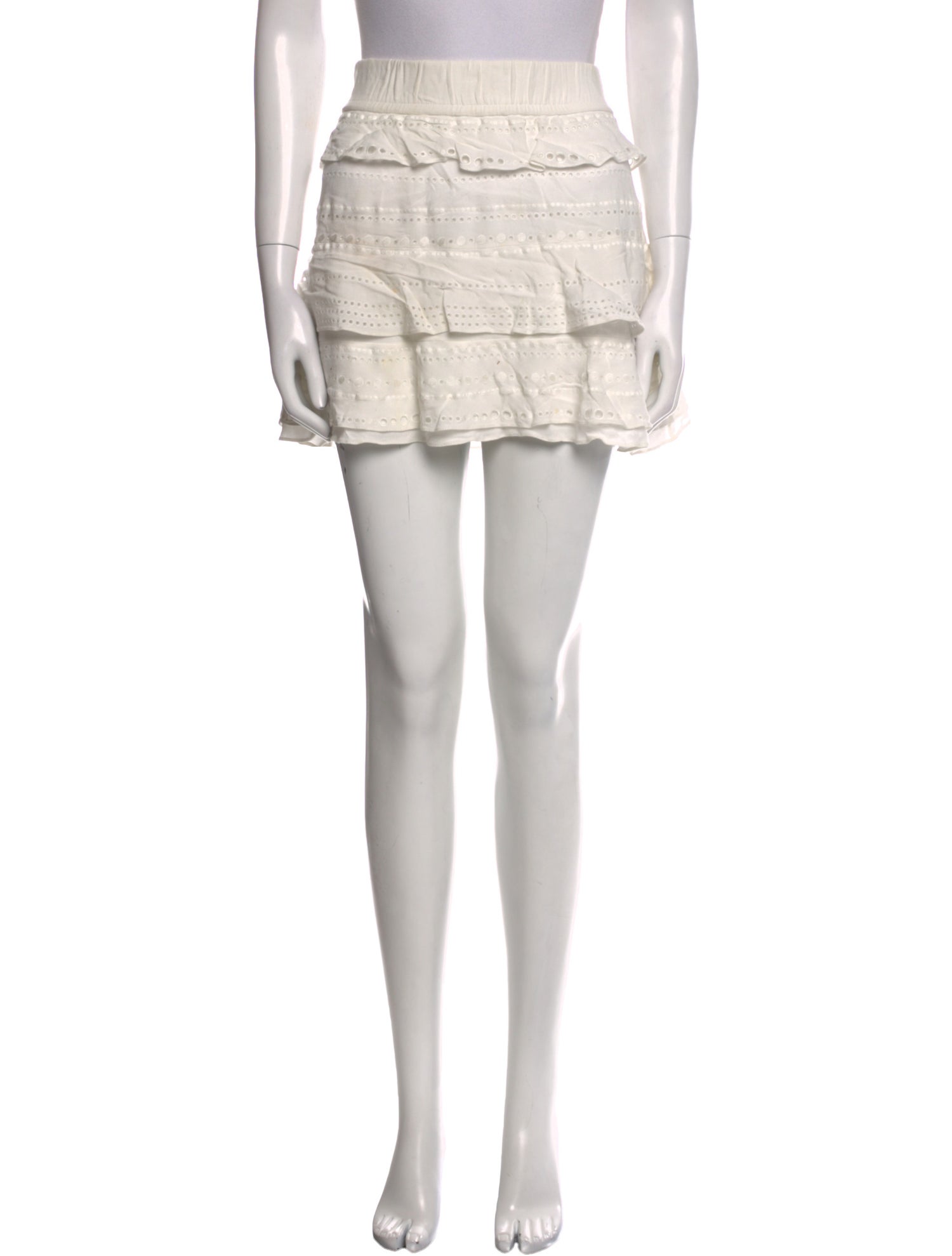 Iro Lace Pattern Mini Skirt