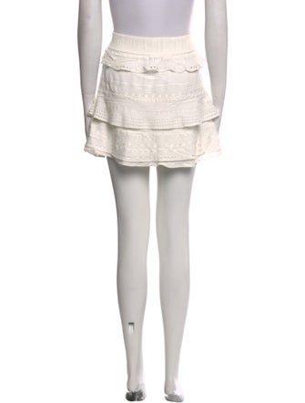 Iro Lace Pattern Mini Skirt