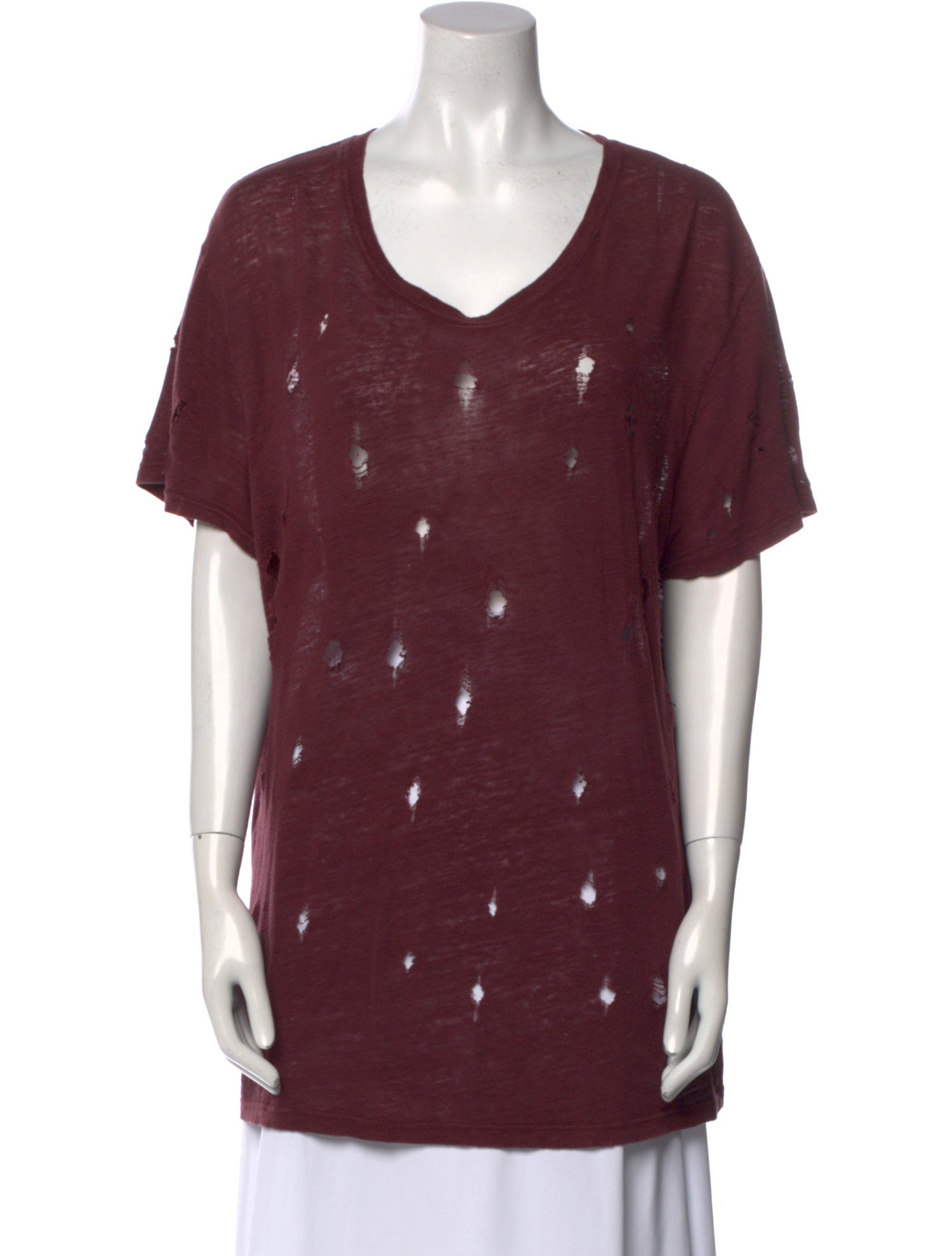 Iro Linen V-Neck T-Shirt