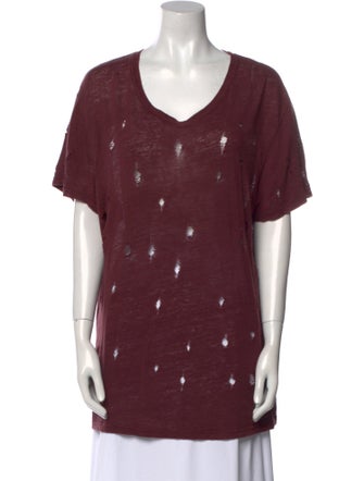 Iro Linen V-Neck T-Shirt