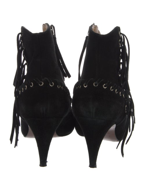 Iro Suede Whipstitch Trim T-Strap Pumps