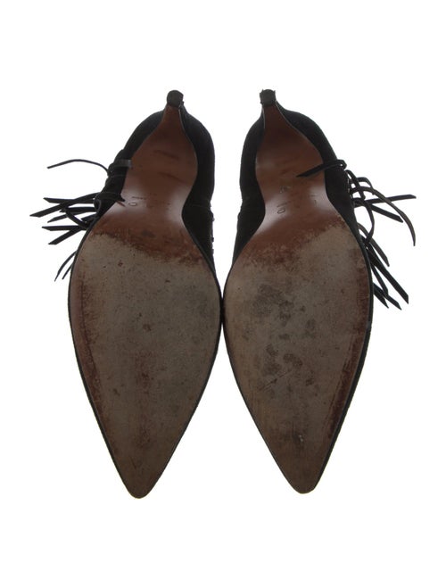 Iro Suede Whipstitch Trim T-Strap Pumps