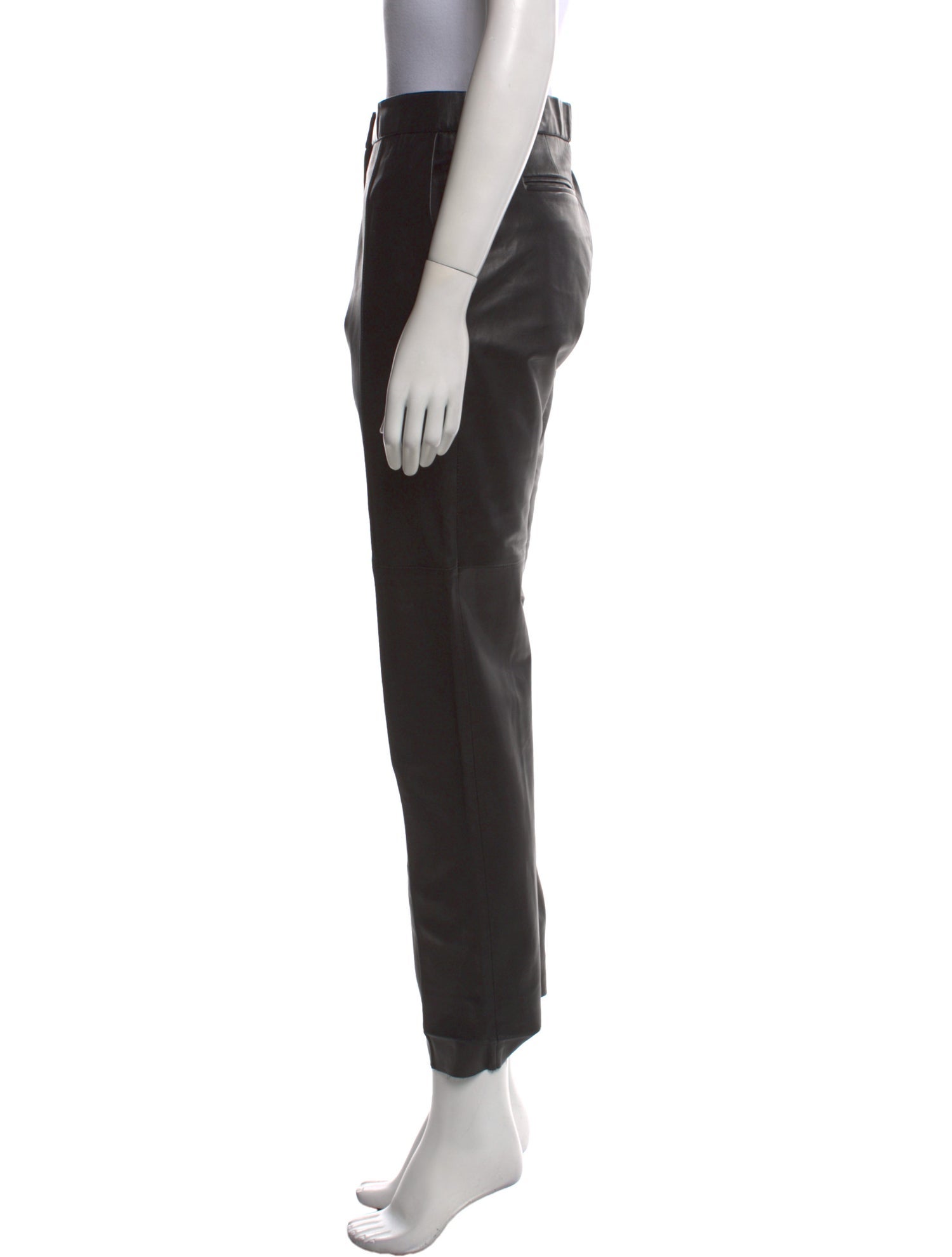 Iro Lamb Leather Straight Leg Pants