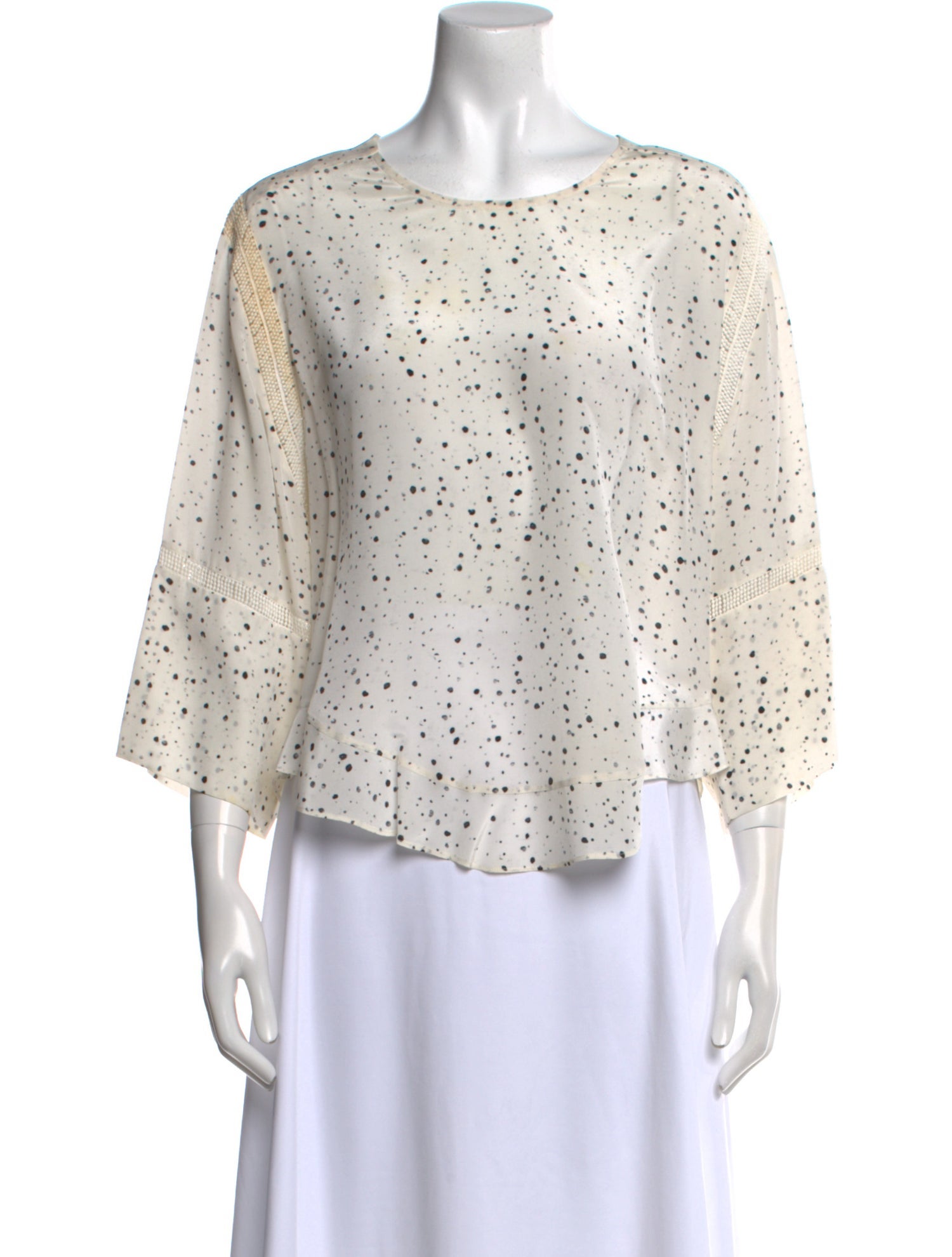 Iro Silk Polka Dot Print Blouse