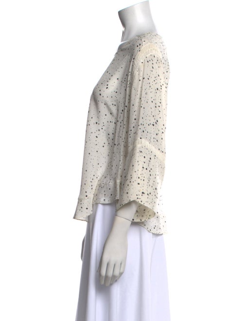 Iro Silk Polka Dot Print Blouse