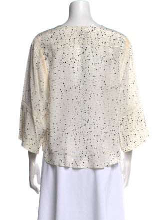 Iro Silk Polka Dot Print Blouse