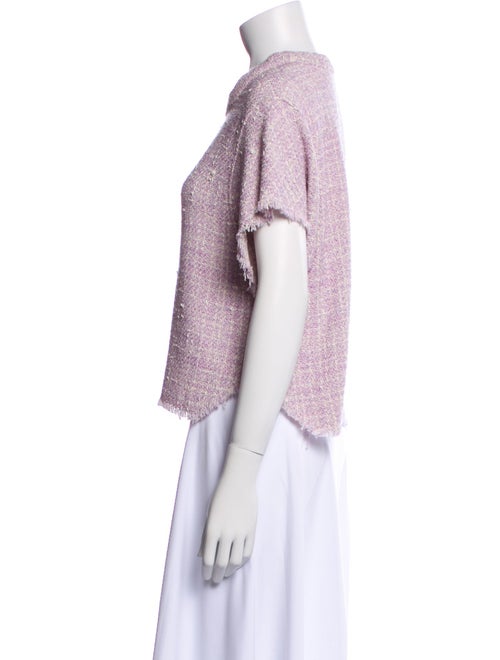 Iro Crew Neck Short Sleeve Crop Top