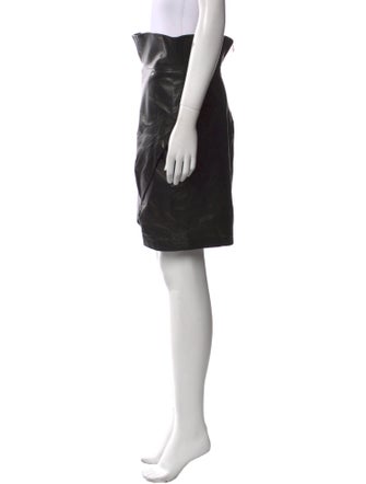 Iro Lamb Leather Knee-Length Skirt