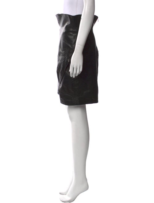 Iro Lamb Leather Knee-Length Skirt