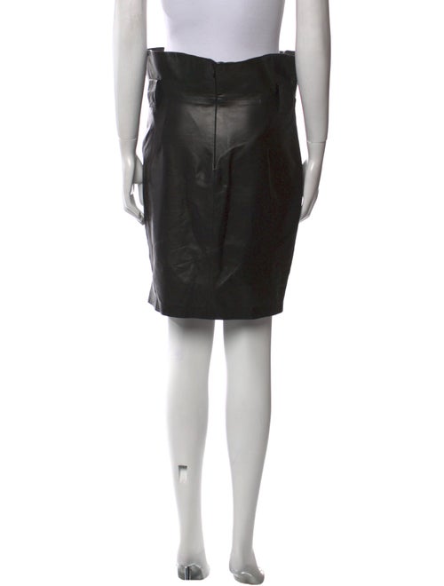 Iro Lamb Leather Knee-Length Skirt