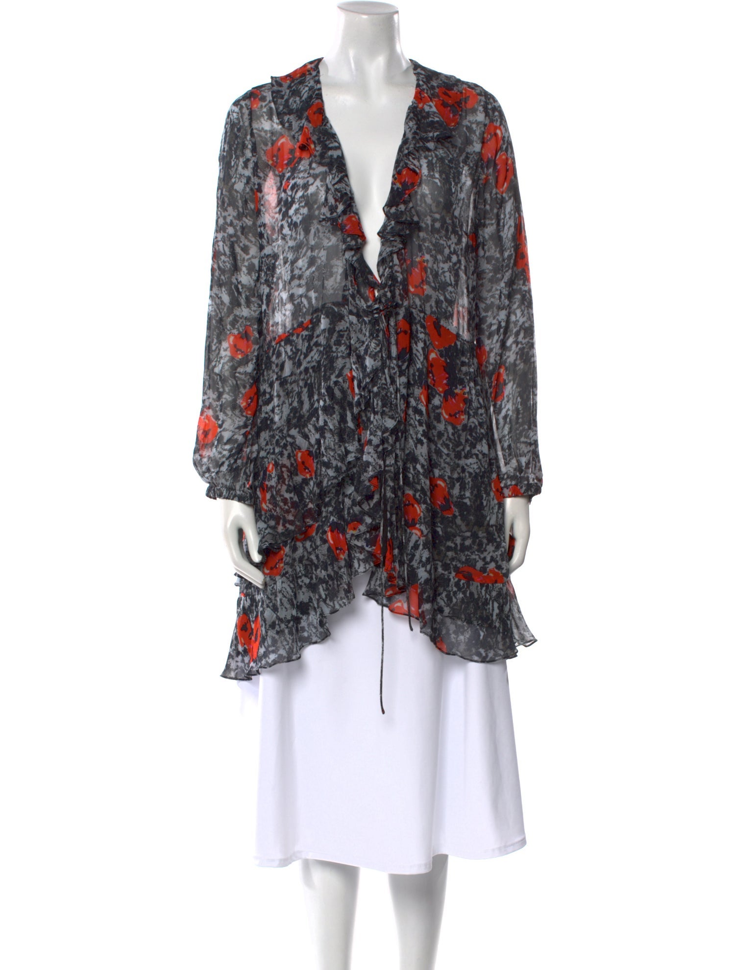 Iro Floral Print V-Neck Tunic