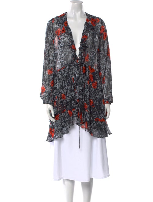 Iro Floral Print V-Neck Tunic