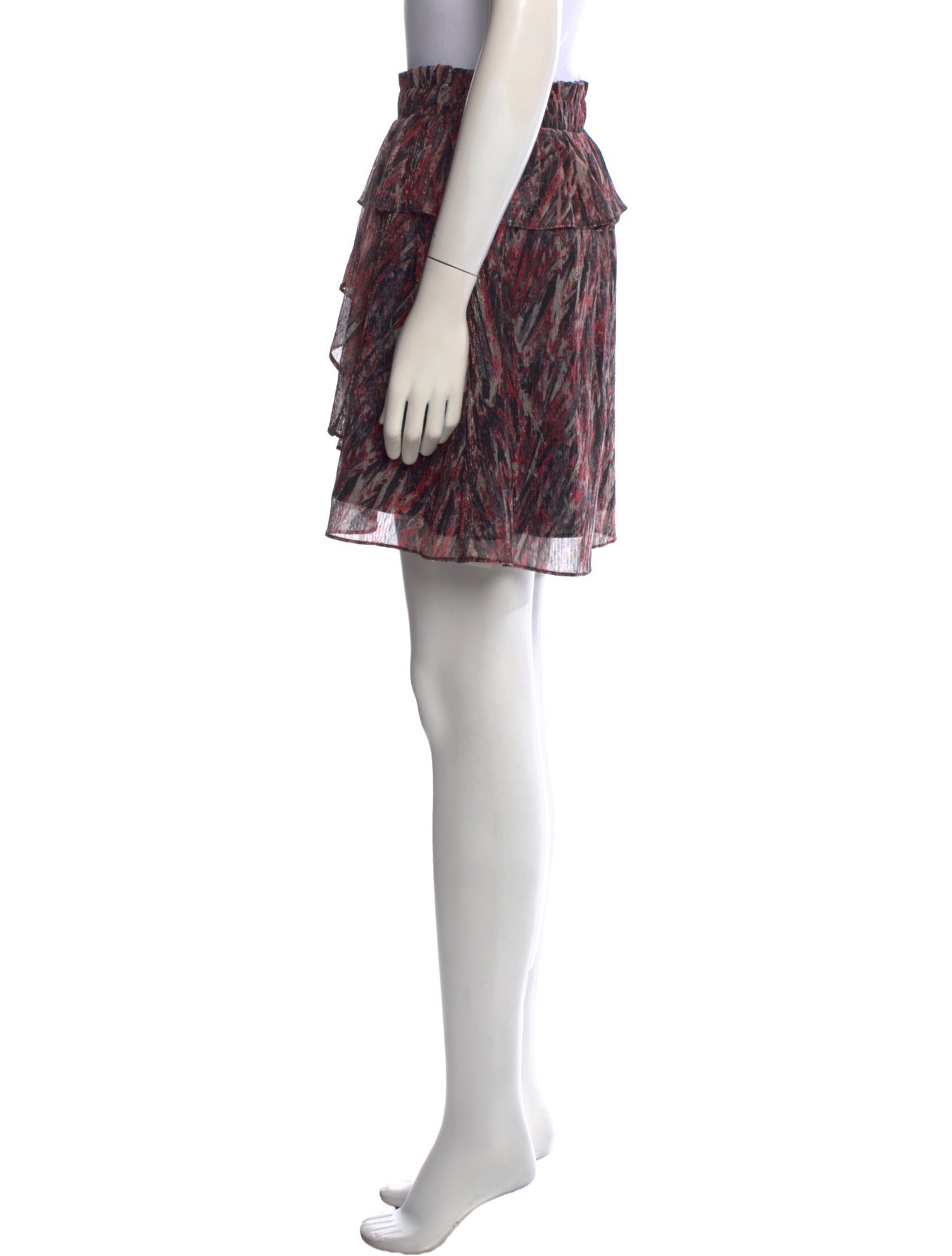 Iro Printed Mini Skirt