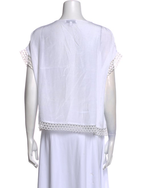 Iro Bateau Neckline Short Sleeve Blouse