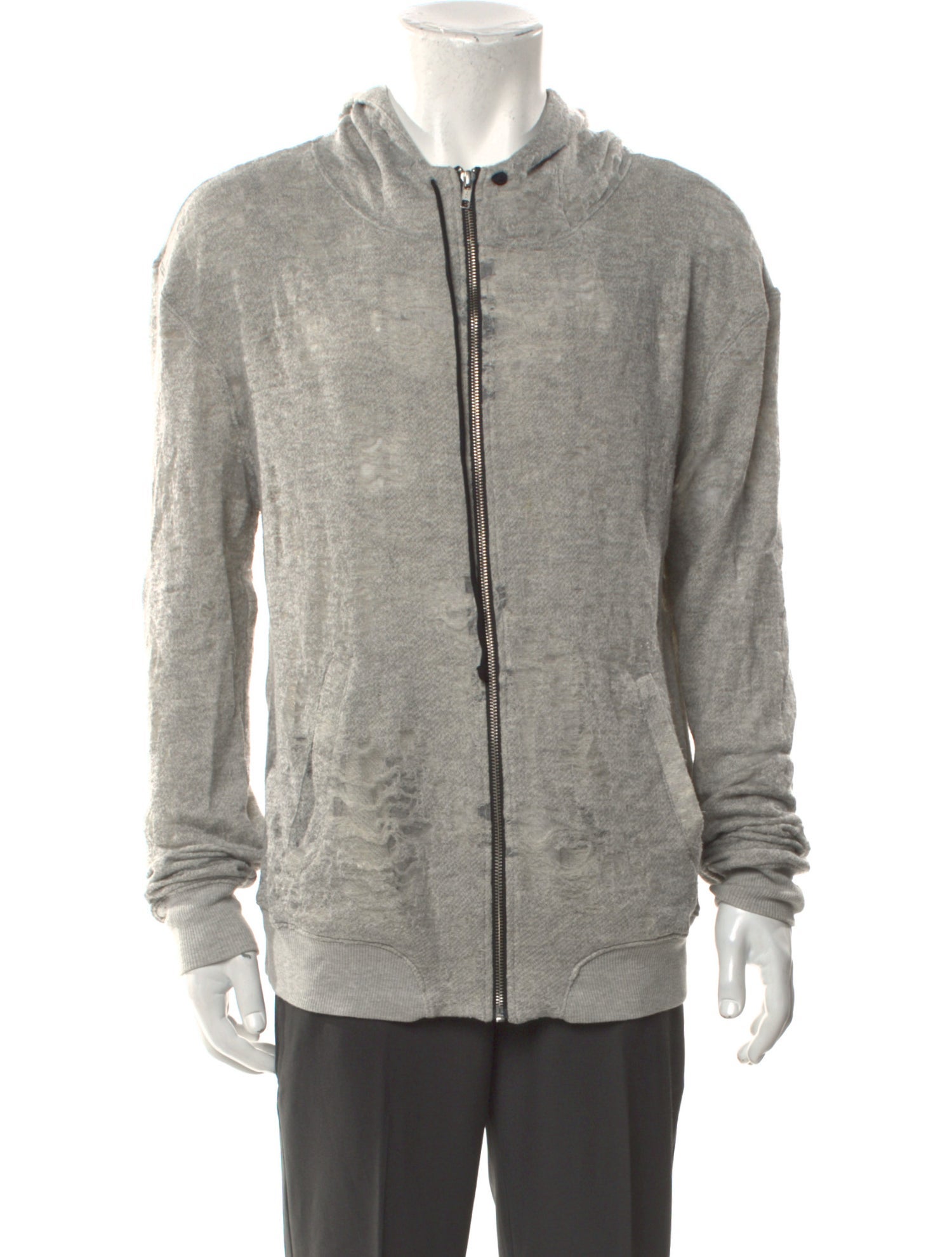 Iro V-Neck Long Sleeve Hoodie