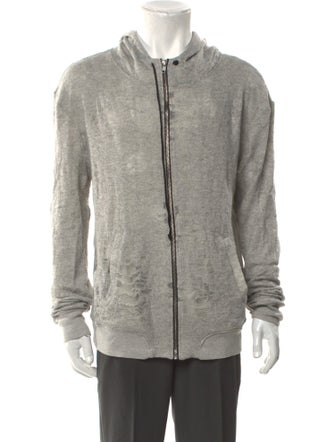 Iro V-Neck Long Sleeve Hoodie