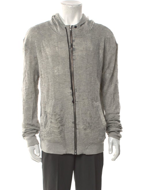 Iro V-Neck Long Sleeve Hoodie