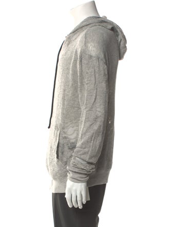 Iro V-Neck Long Sleeve Hoodie