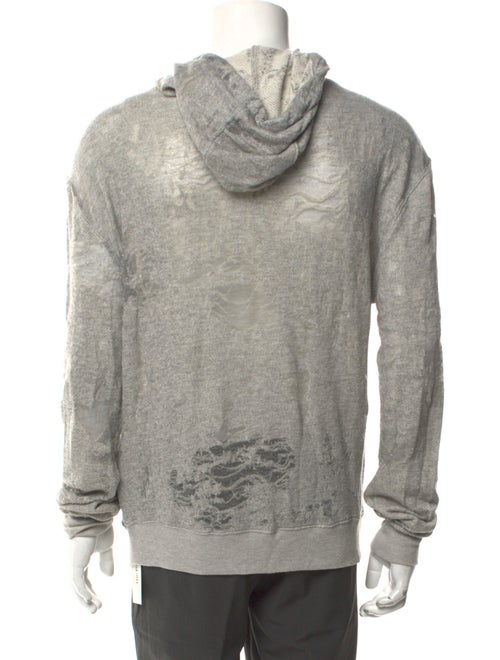 Iro V-Neck Long Sleeve Hoodie