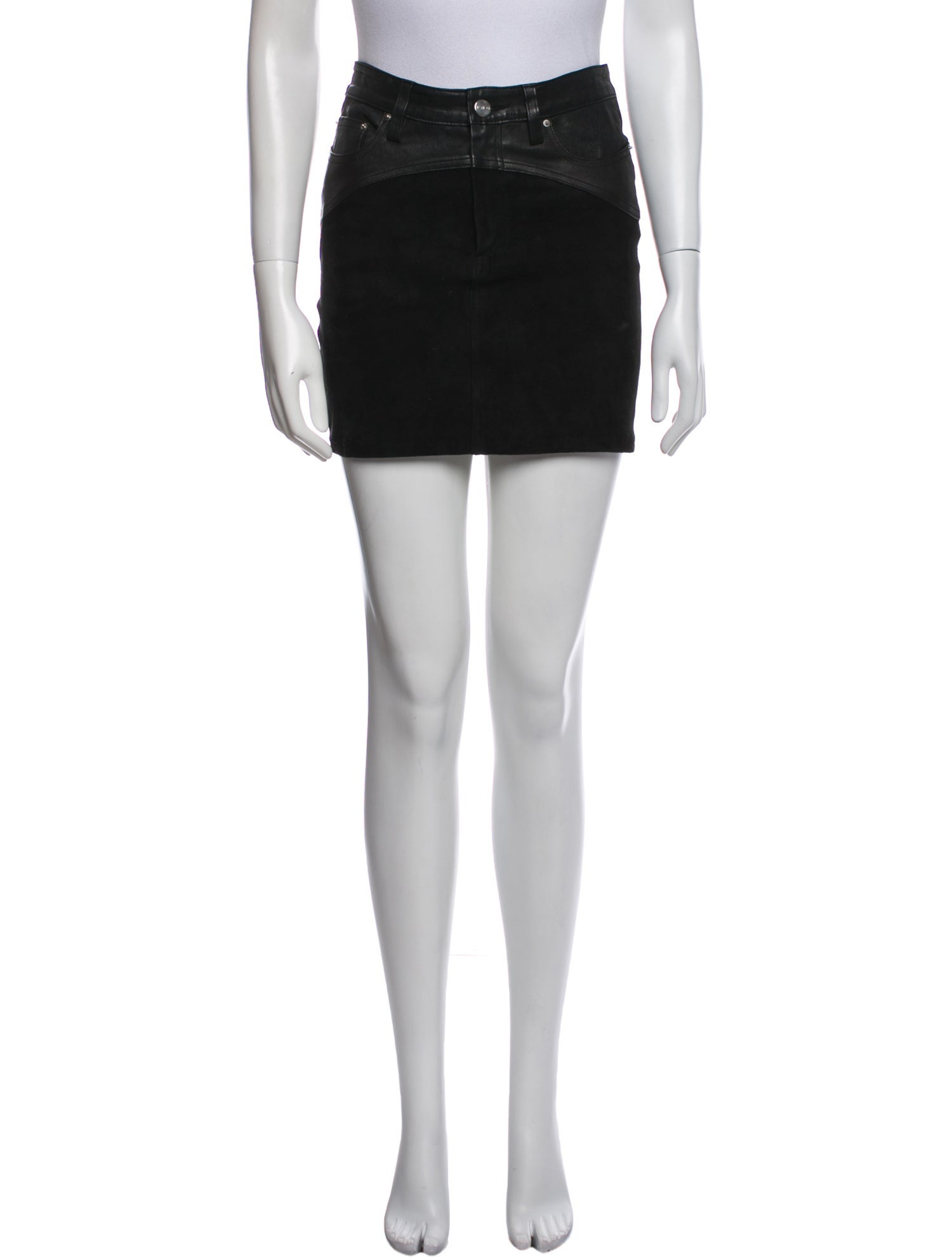 Iro Lamb Leather Mini Skirt