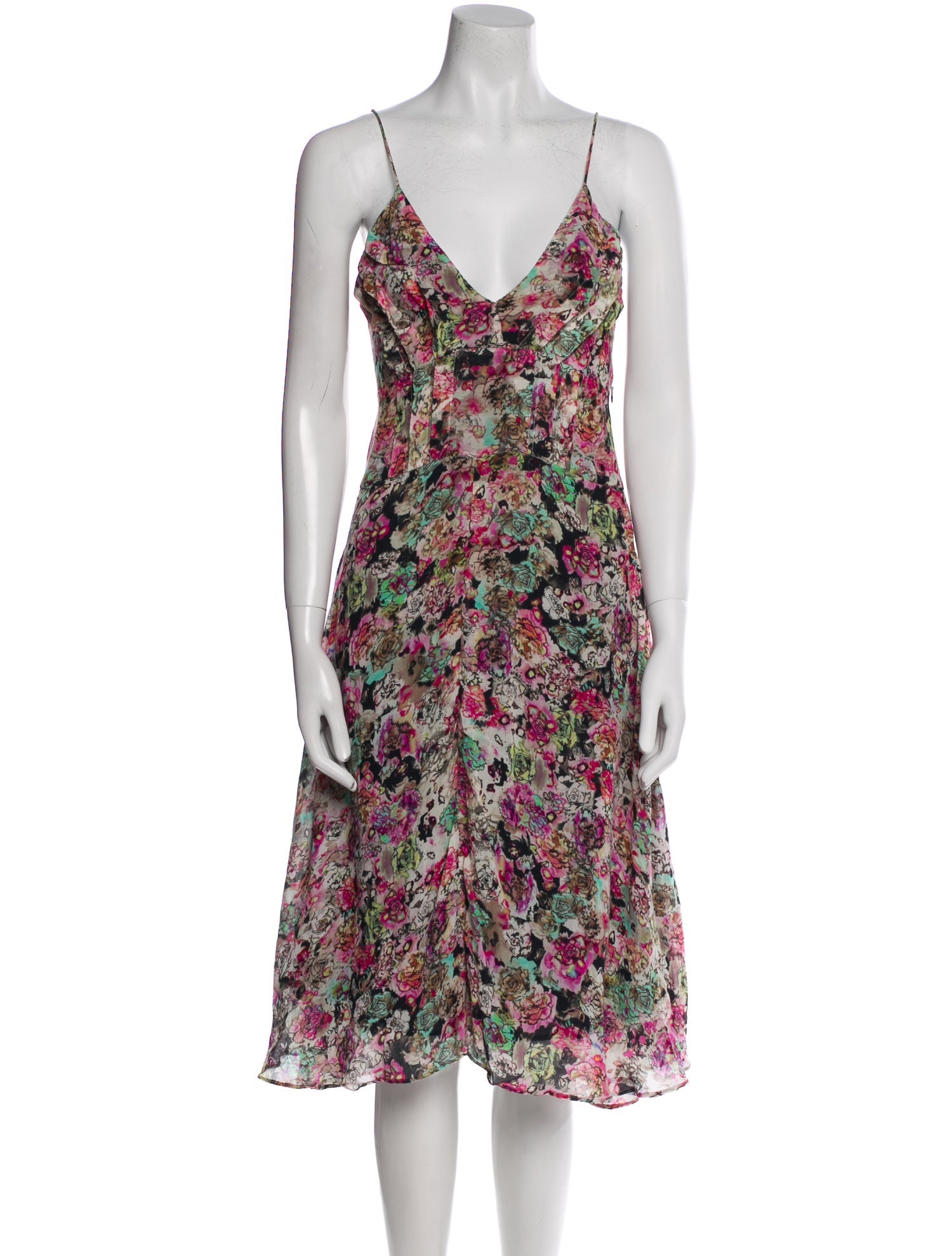 Iro Floral Print Midi Length Dress