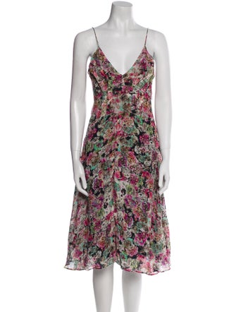 Iro Floral Print Midi Length Dress