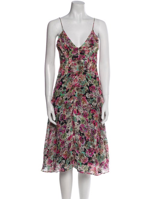 Iro Floral Print Midi Length Dress