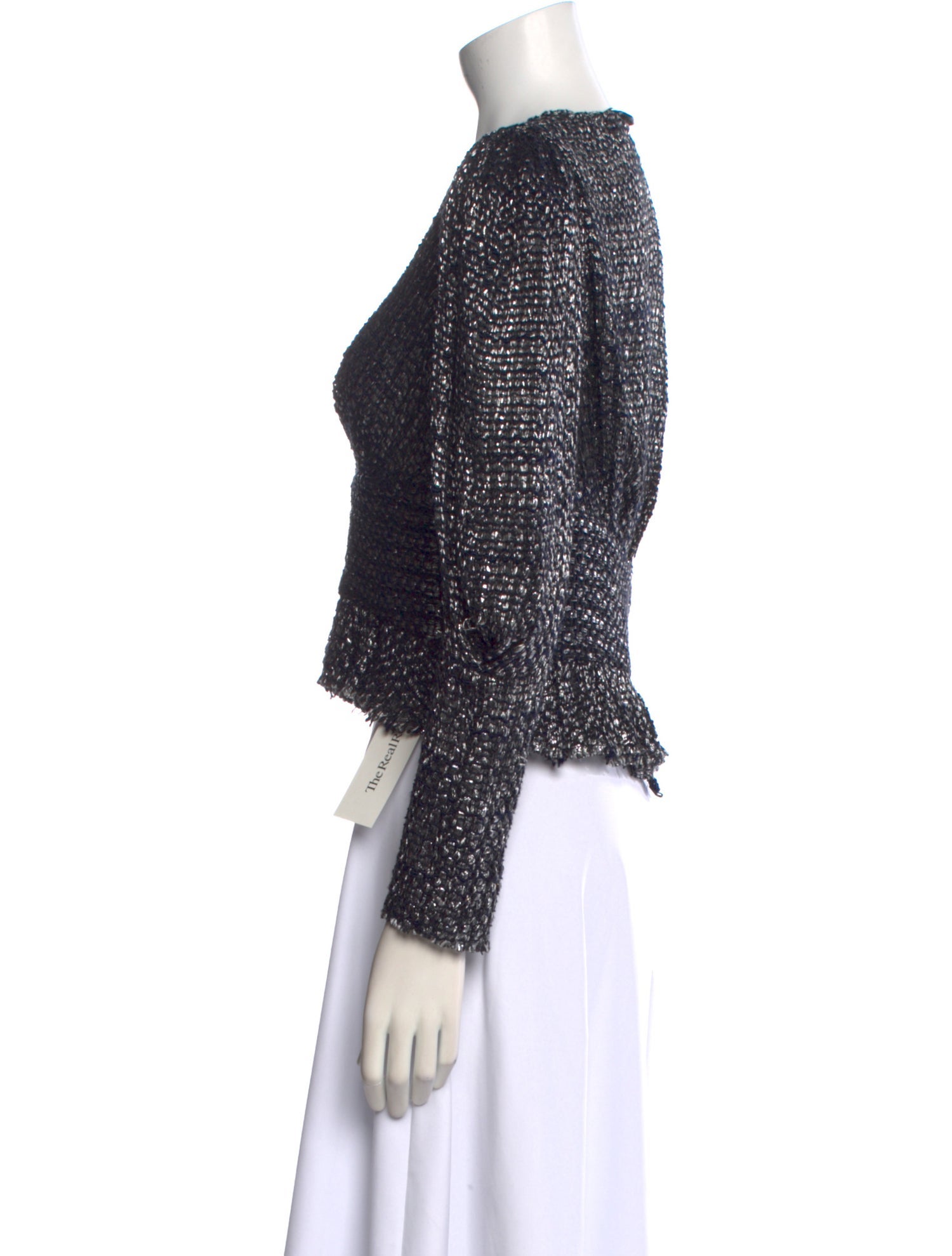 Iro Printed V-Neck Crop Top