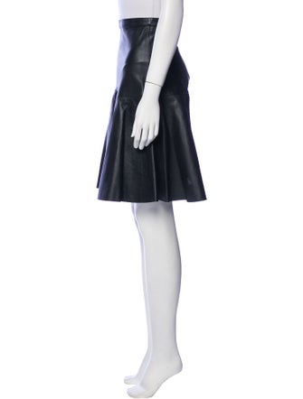 Iro Pleated Accents Knee-Length Skirt