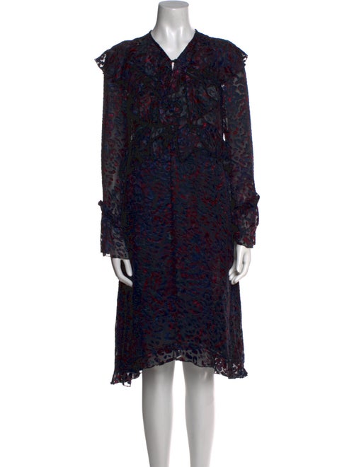 Iro Floral Print Midi Length Dress