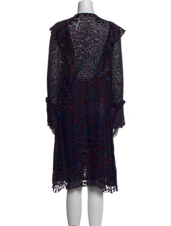 Iro Floral Print Midi Length Dress